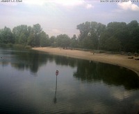Beach of the swimming lake Bensheim